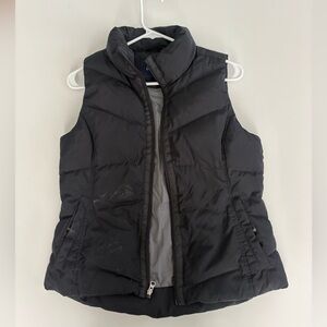 Lands' End Black Women’s Puffer Vest XS